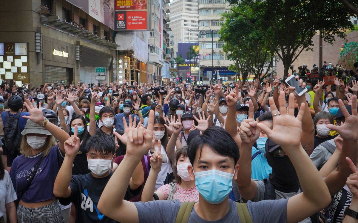 Hong Kong protesters.