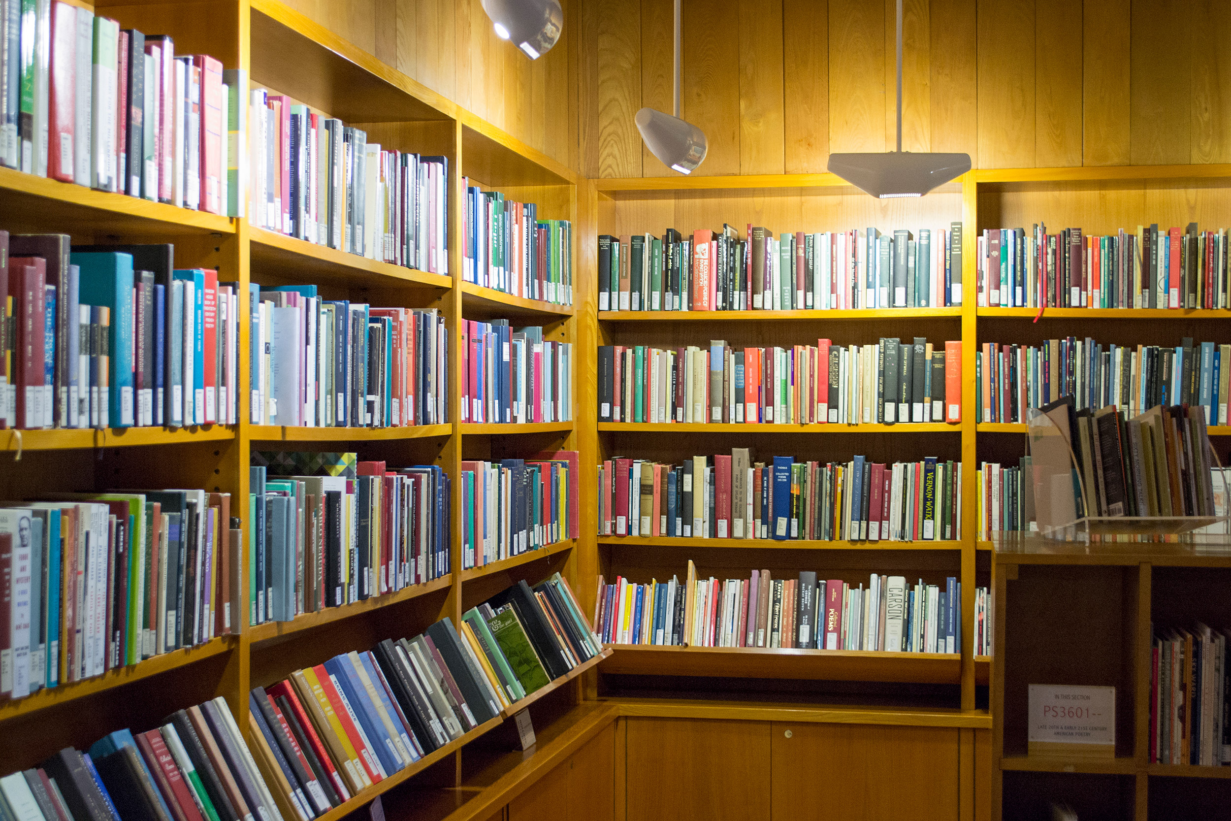 George Edward Woodberry Poetry Room in Lamont Library.