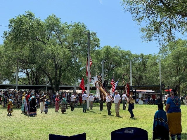 The group pow wow of Santee Sioux Nation