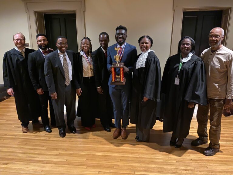 Group photos of members at the Reuben V. Anderson Pre-Law Program at Tougaloo College.