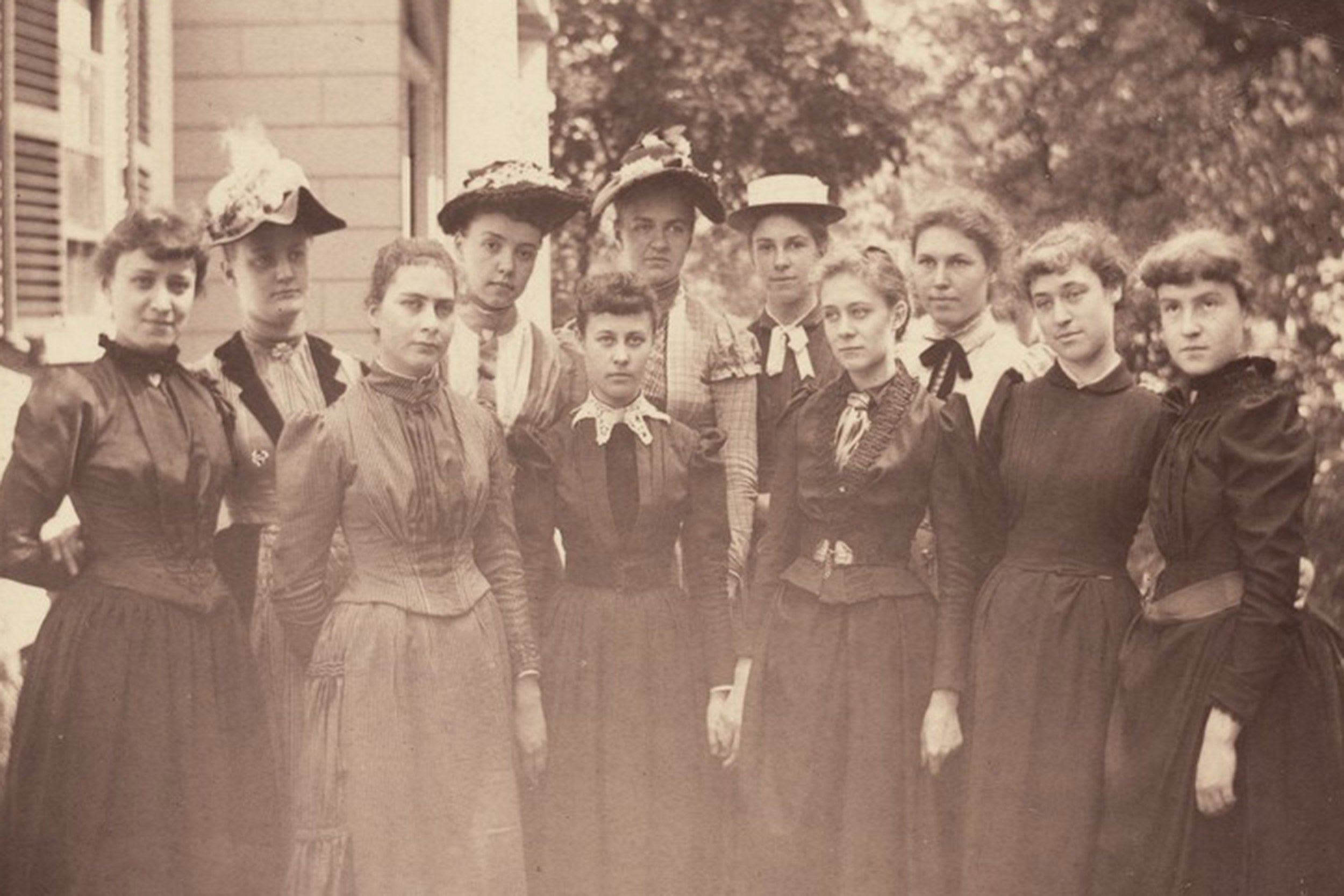 Harvard women in 1890.
