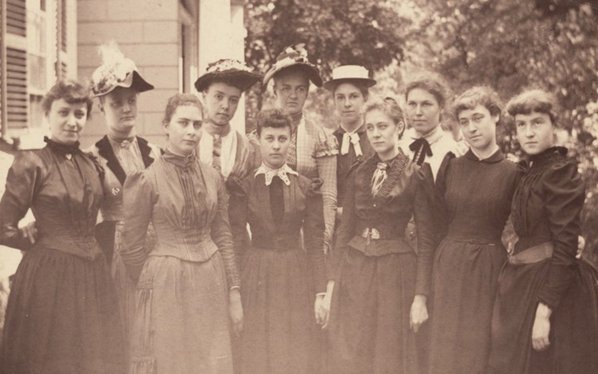 Harvard women in 1890.