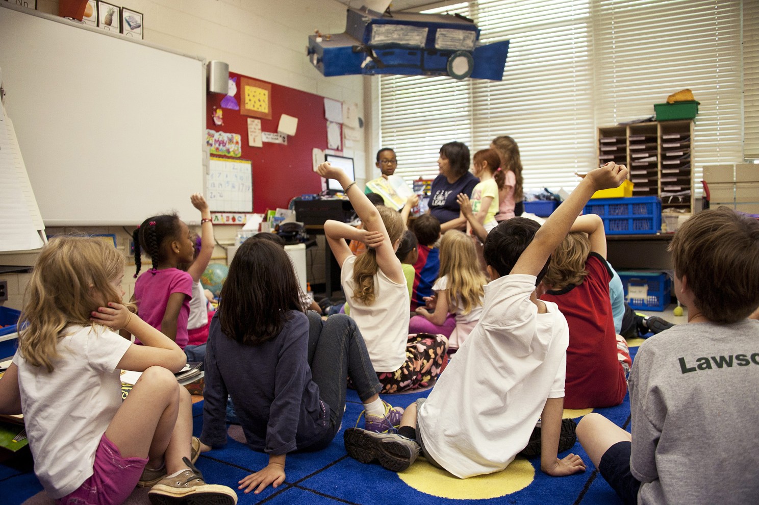 Children in classroom.