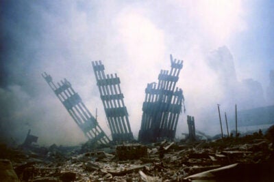 The remains of the World Trade Center.