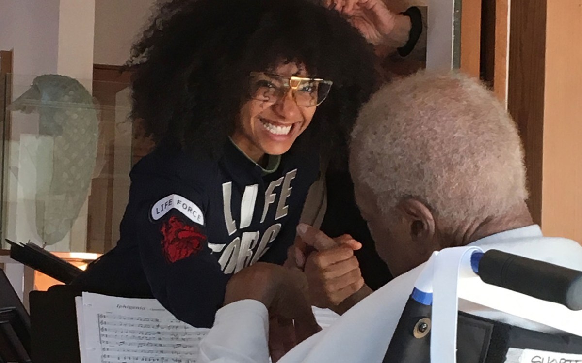 Esperanza Spalding and Wayne Shorter.