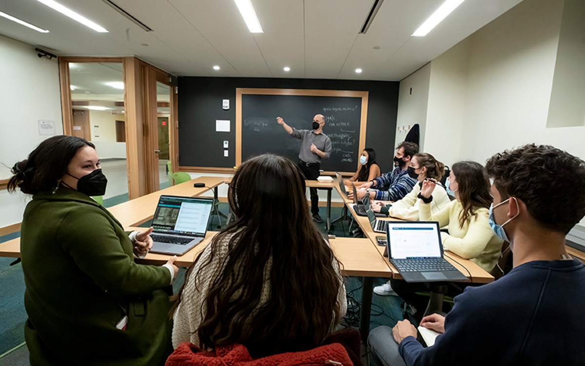 Nahuatl language study group meets at the Divinity School.