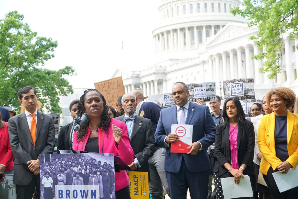 Brown v Board of Education Rally with Sherrilyn Ifill.