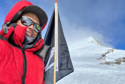 Anil Menon in Antarctica.