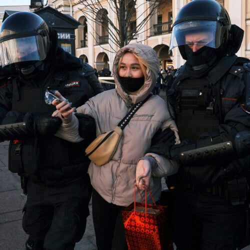 Russian protest.