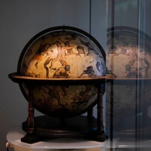 Mercator celestial globe.