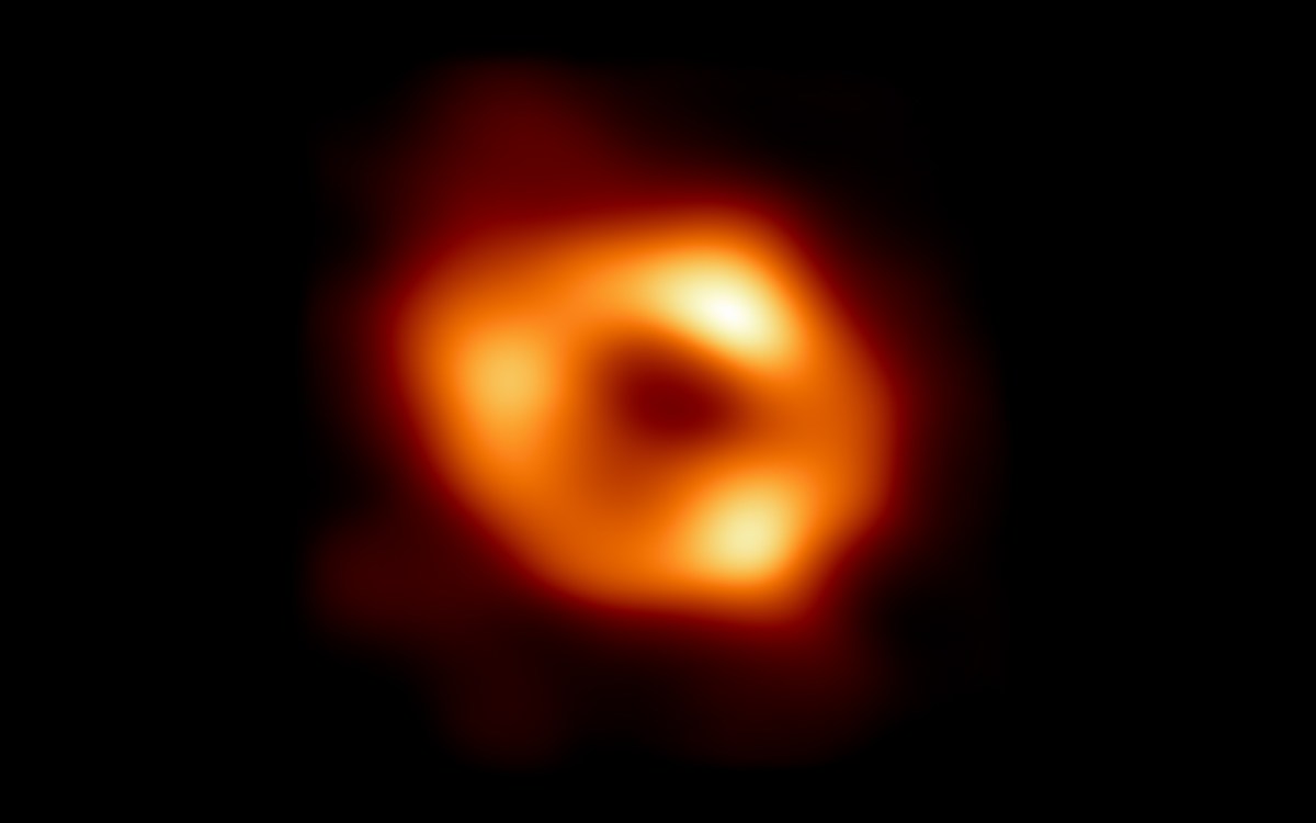 First image of Sagittarius A* (or Sgr A* for short), the supermassive black hole at the center of our galaxy.