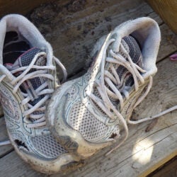 OId running shoes.