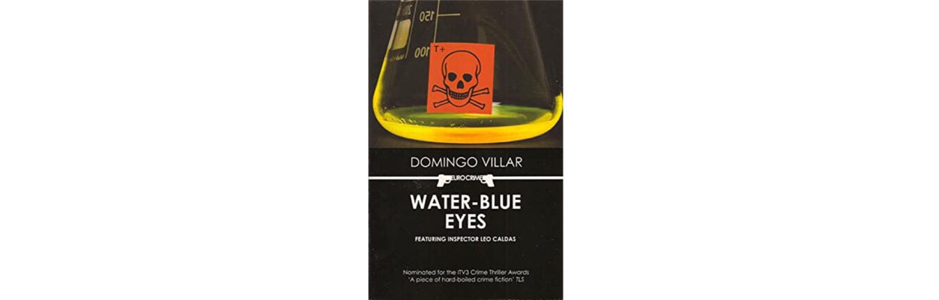 "Water-blue Eyes" book cover.