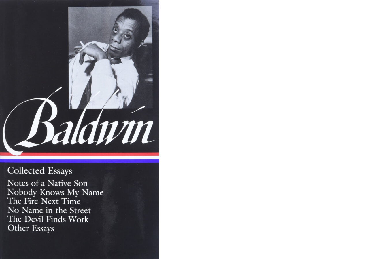 Book cover: “Collected Essays” by James Baldwin, edited by Toni Morrison.