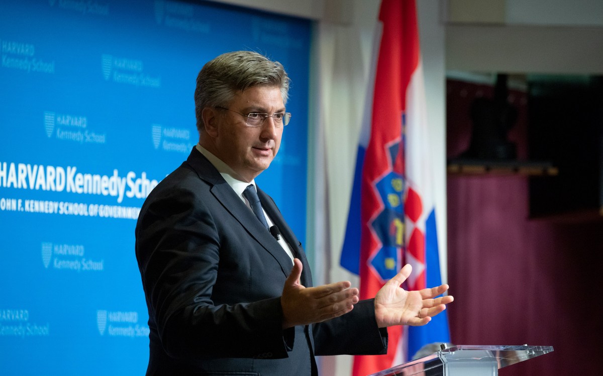 Andrej Plenković, prime minister of Croatia.