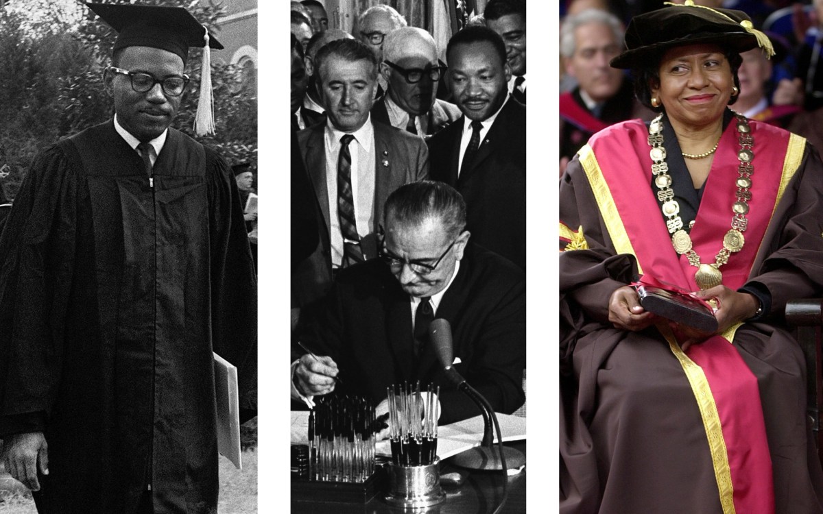James Meredith graduates; President Johnson signs Civil Rights Act; Ruth Simmons is inaugurated as Brown University's president.