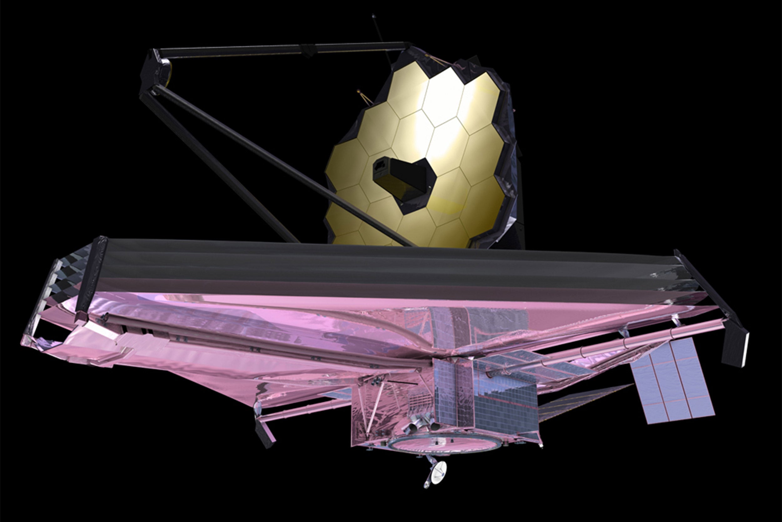 artist conception of the James Webb Space T
