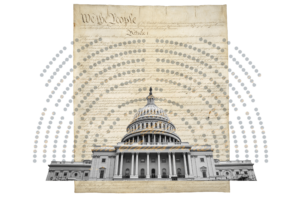Collage of Capitol, Constitution.