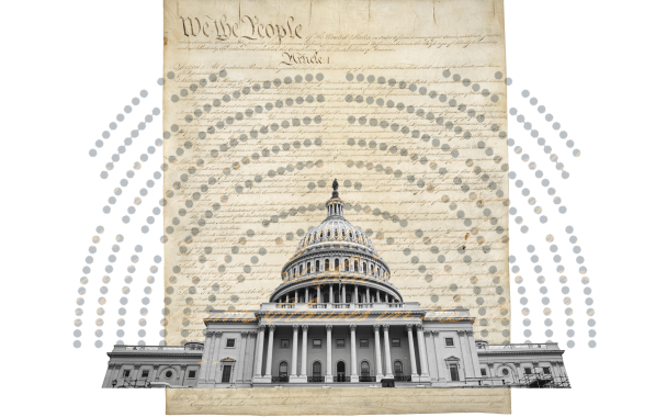 Collage of Capitol, Constitution.