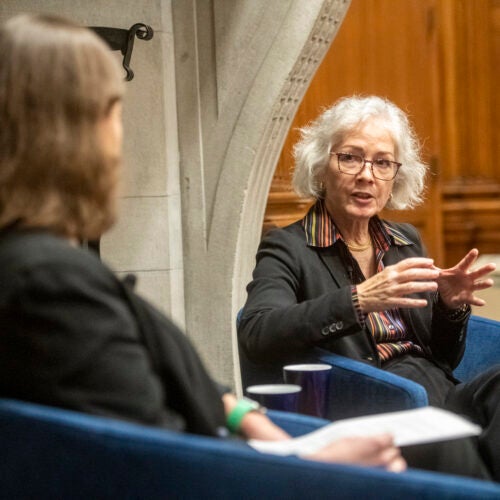 Former US Amb. to Ukraine Marie Yovanovitch talks with Emily Channel-Justice,