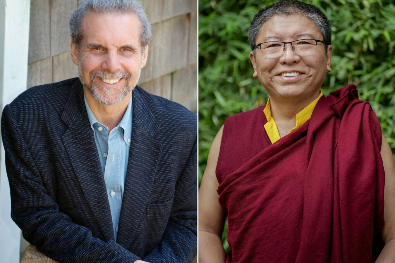 Daniel Goleman and Tsoknyi Rinpoche.
