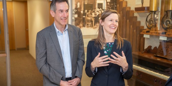 Andrew Budson (left) and Elizabeth Kensinger.