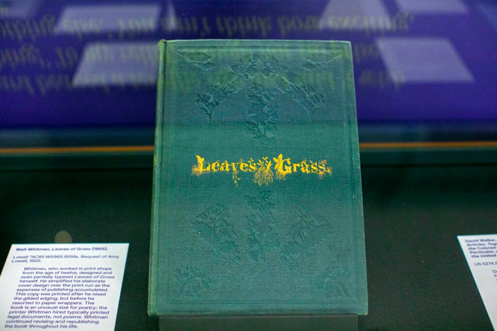 Copy of "Leaves of Grass."