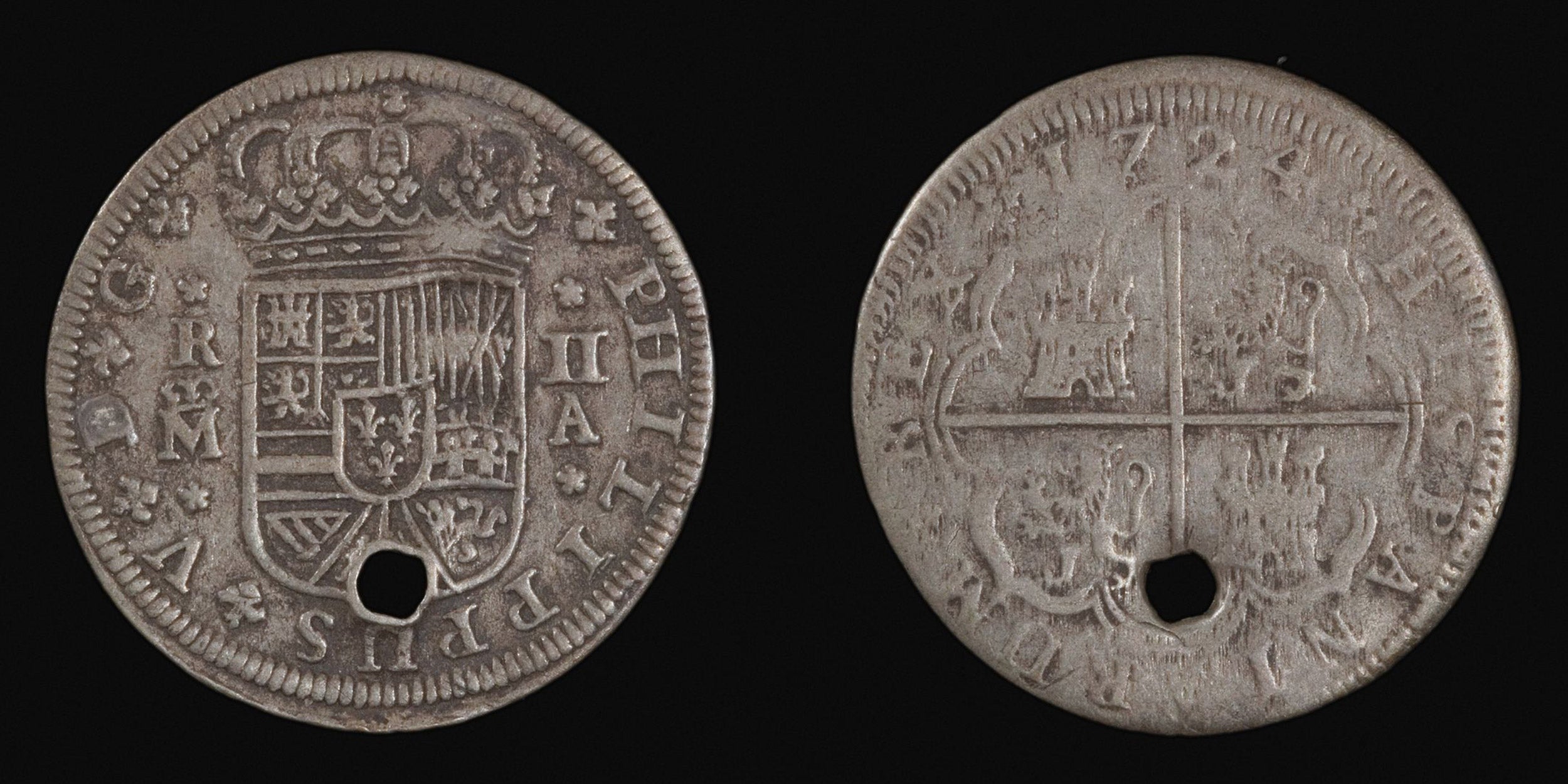 Silver coins.