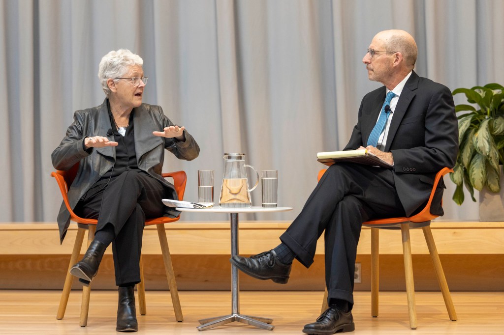 Gina McCarthy and James Stock.