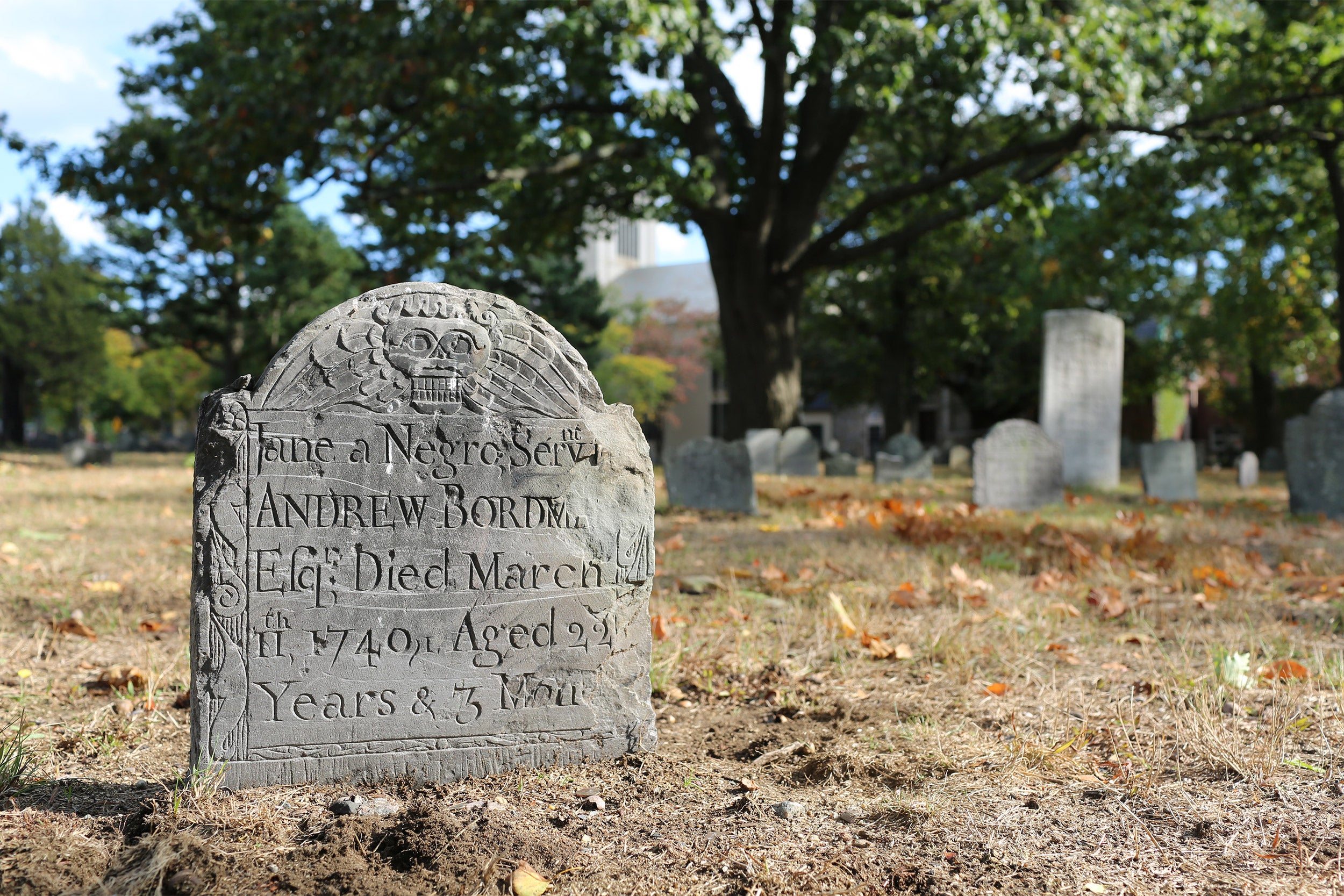 Jane's headstone.