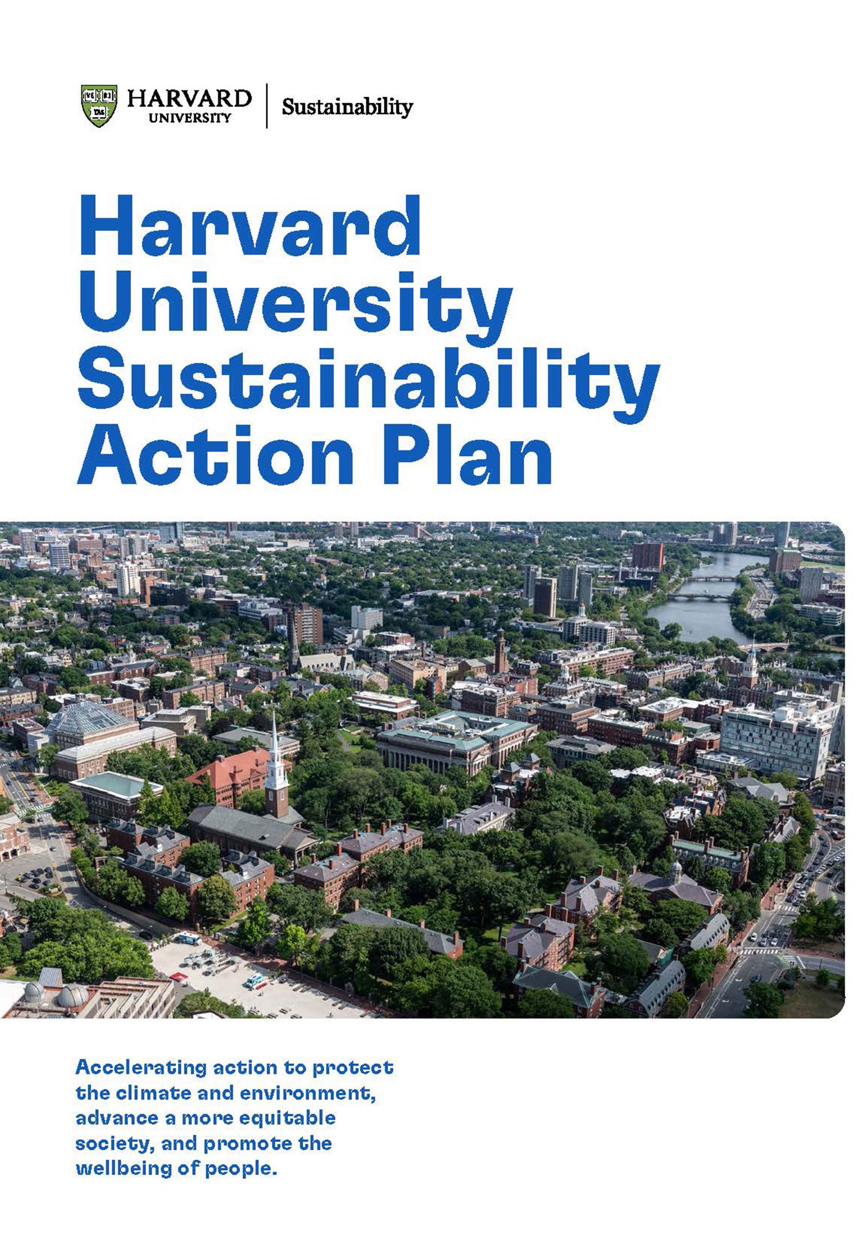 Cover of Sustainability Action Plan.