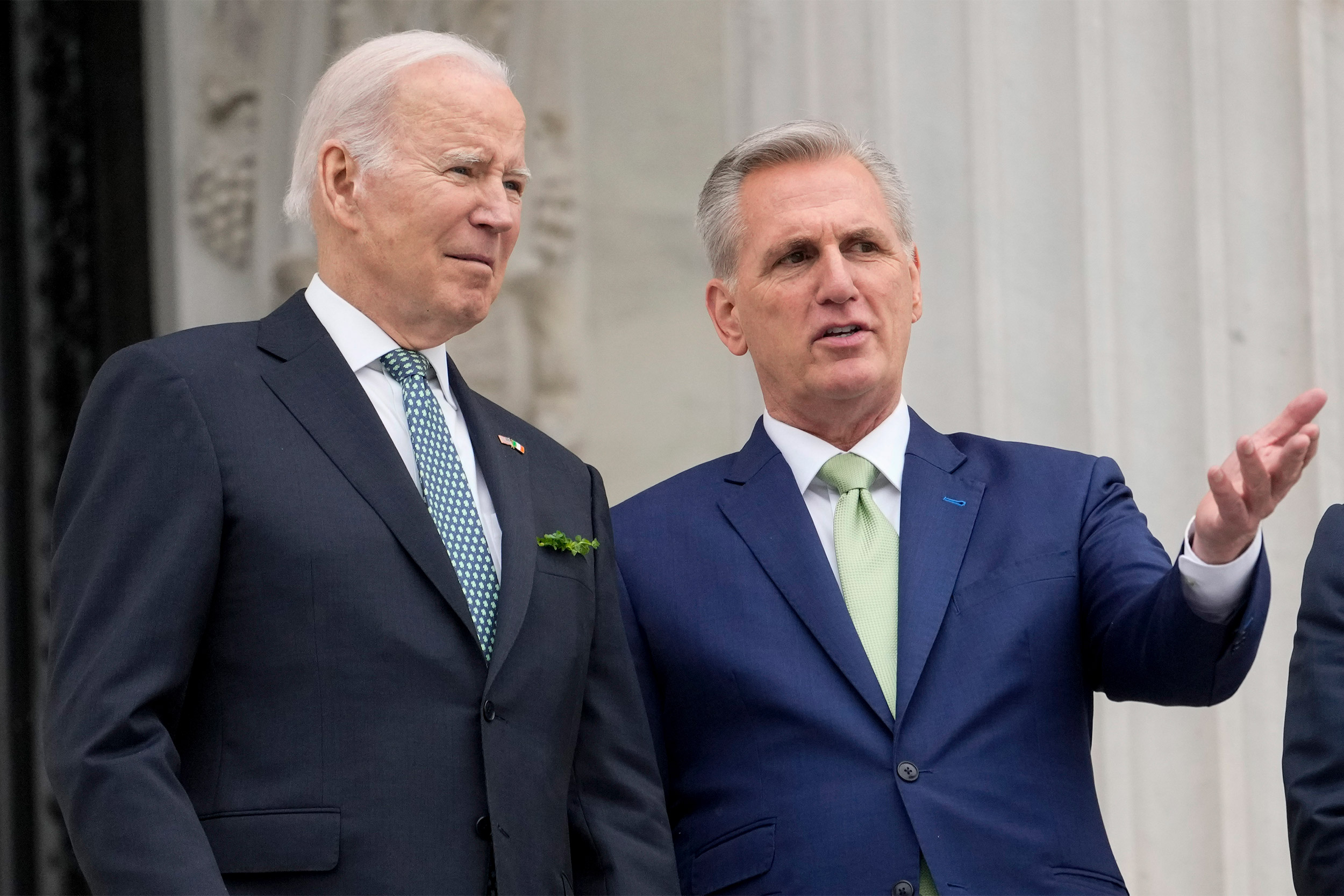 President Biden and House Speaker Kevin McCarthy.