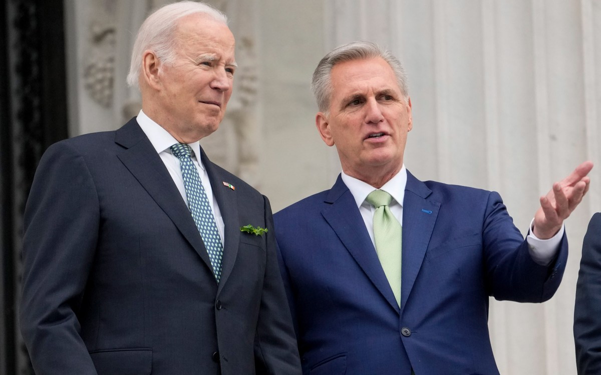 President Biden and House Speaker Kevin McCarthy.