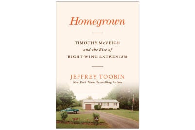 Jeffrey Toobin and the cover of his new book.