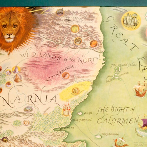 A Map of Narnia and the Surrounding Countries.
