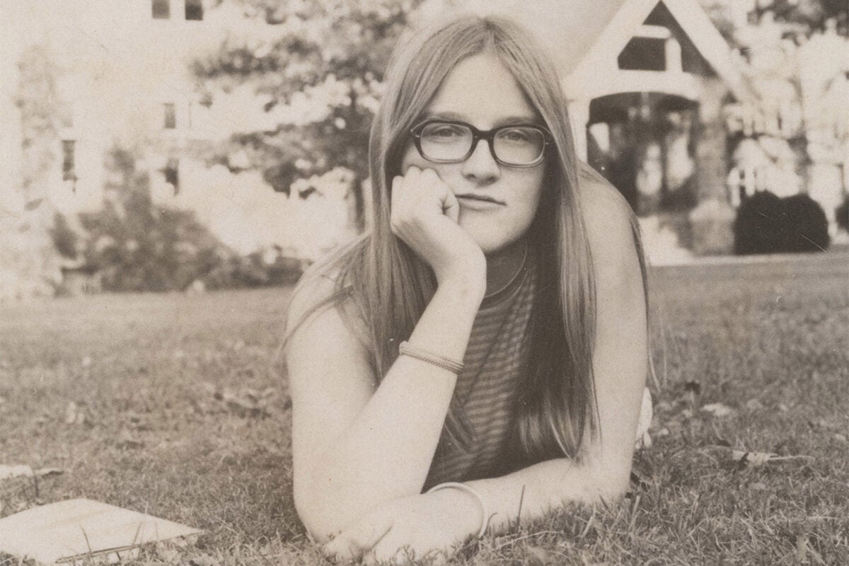 Drew Faust as a college student.