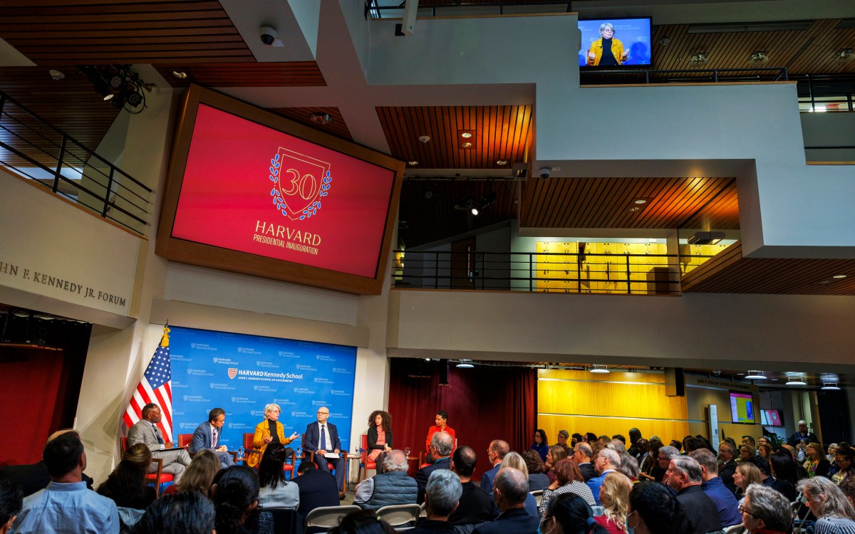 The “Revitalizing Democracy” panel was held at the JFK Forum.