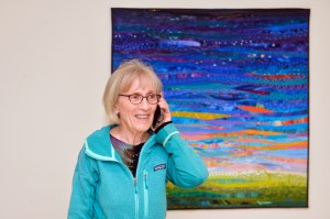 Claudia Goldin fields congratulatory calls in her home after winning the Nobel Prize.