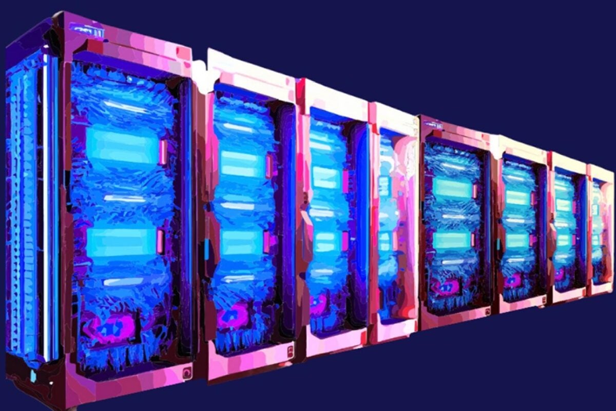 Generated image of graphics processing units (GPUs).T