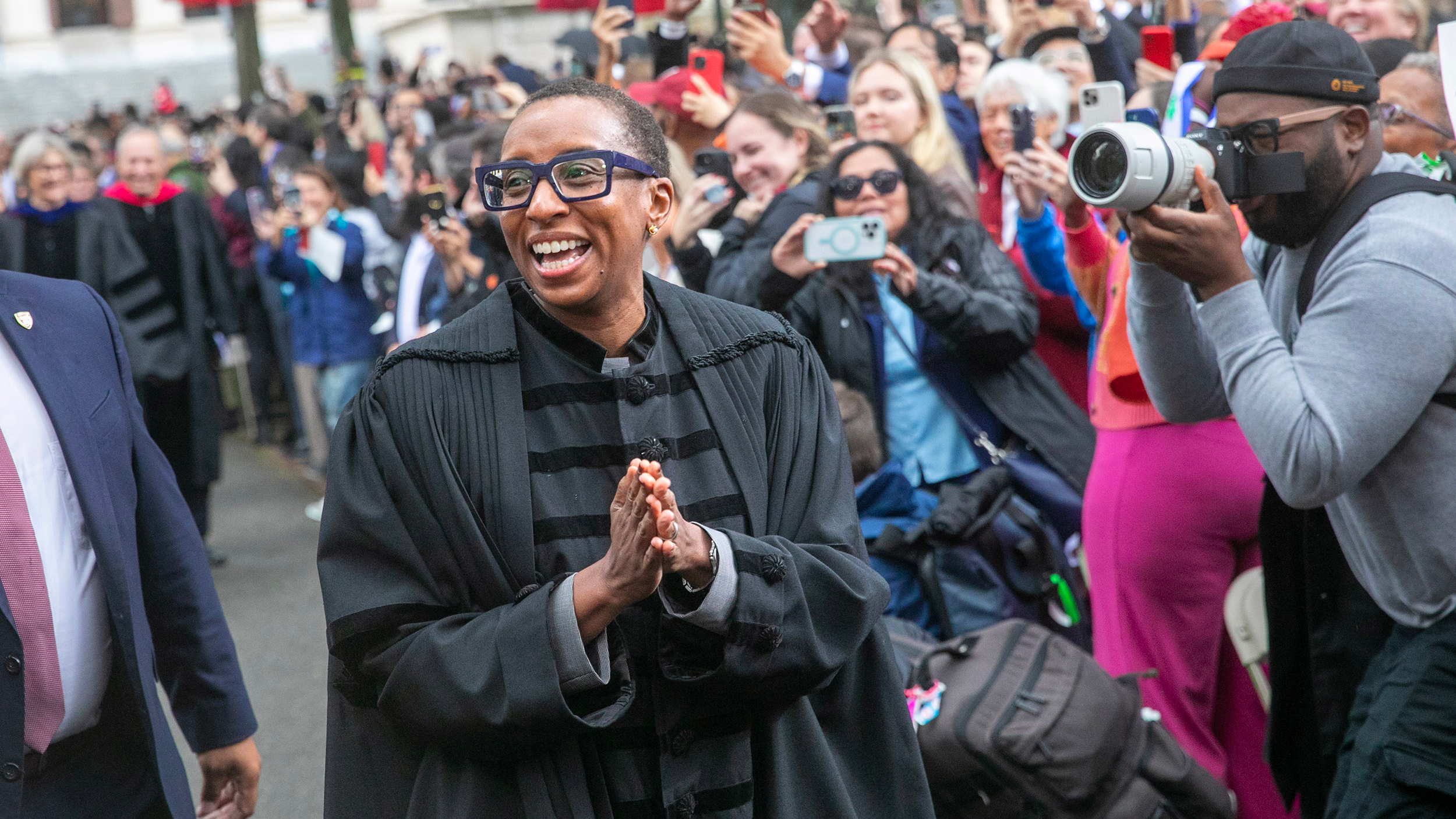 Claudine Gay proceeds to stage for her inauguration as Harvard's 30th president.