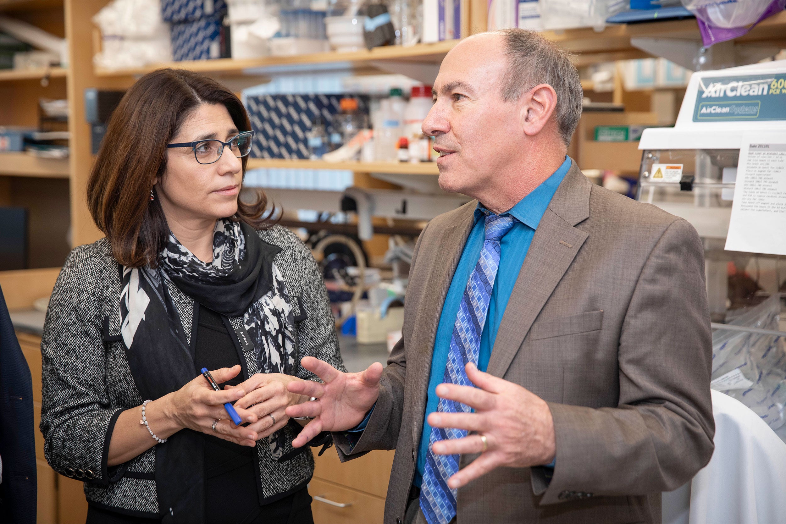 Patricia Musolino, an assistant professor of neurology at Harvard Medical School, and David Sweetser, principal investigator of the Undiagnosed Diseases Network at MGH,