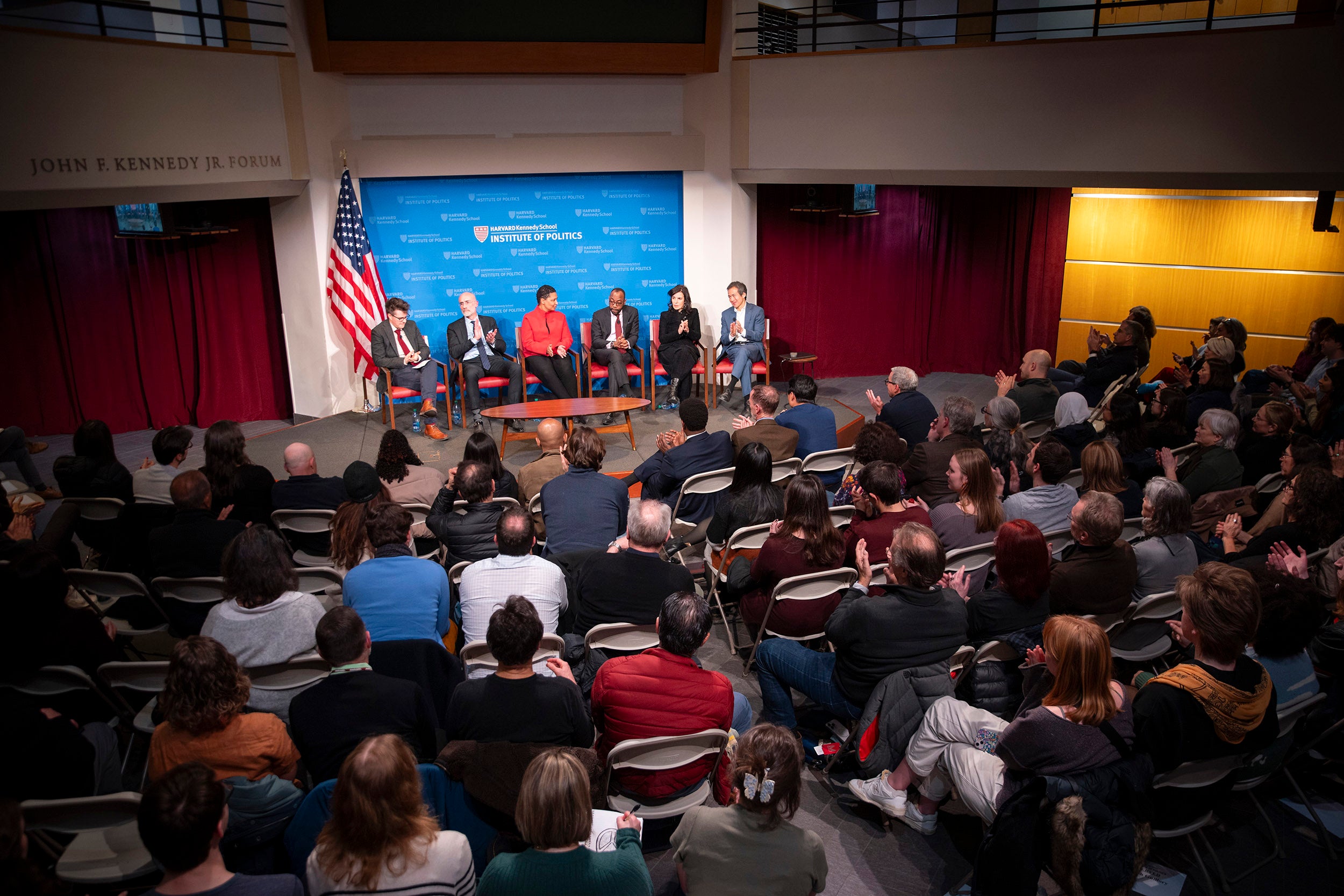 Dissent, Disagreement, and Democracy panelists at HKS.