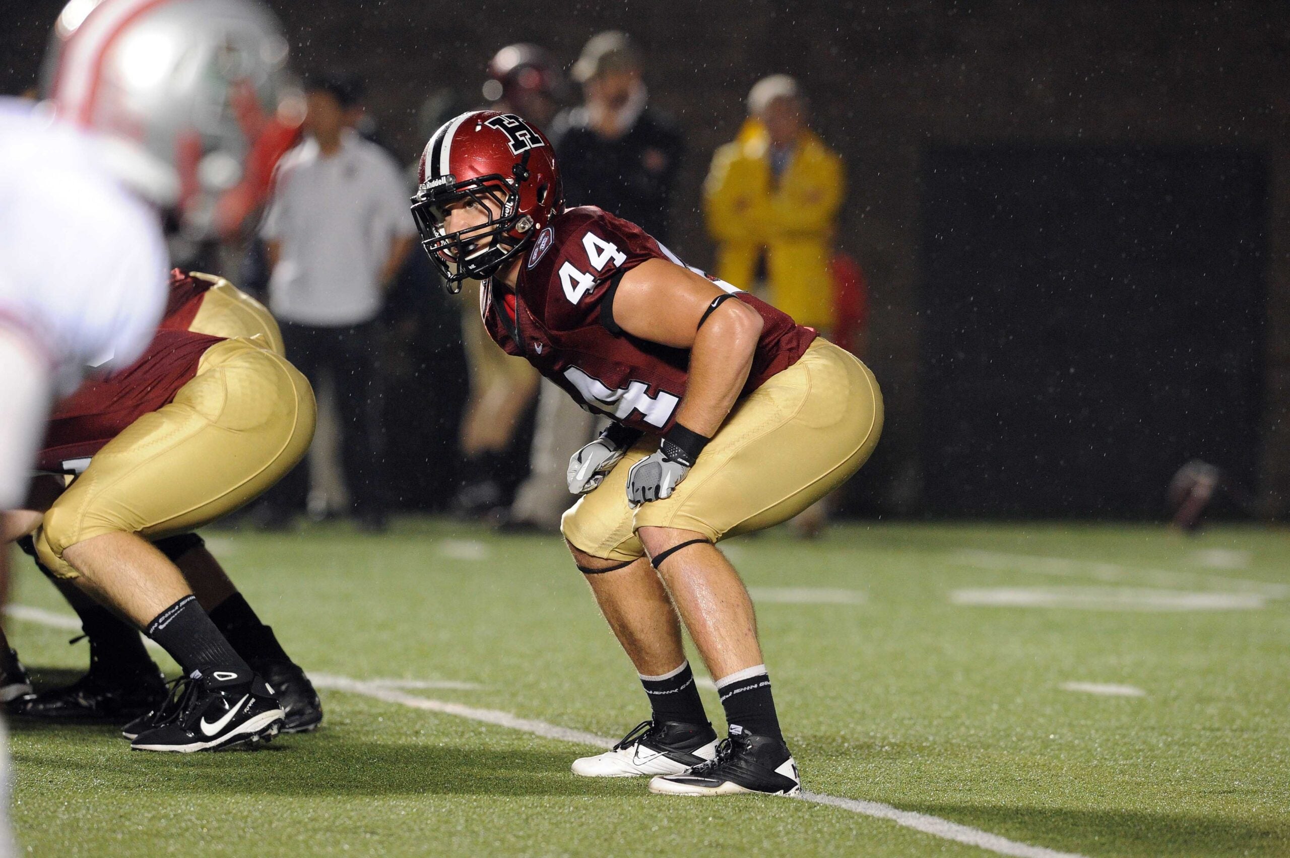 Kyle Juszczyk playing for Harvard vs. Brown in September 2011.