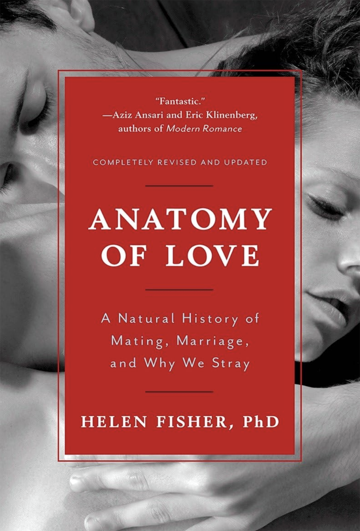 Book cover: "Anatomy of Love."