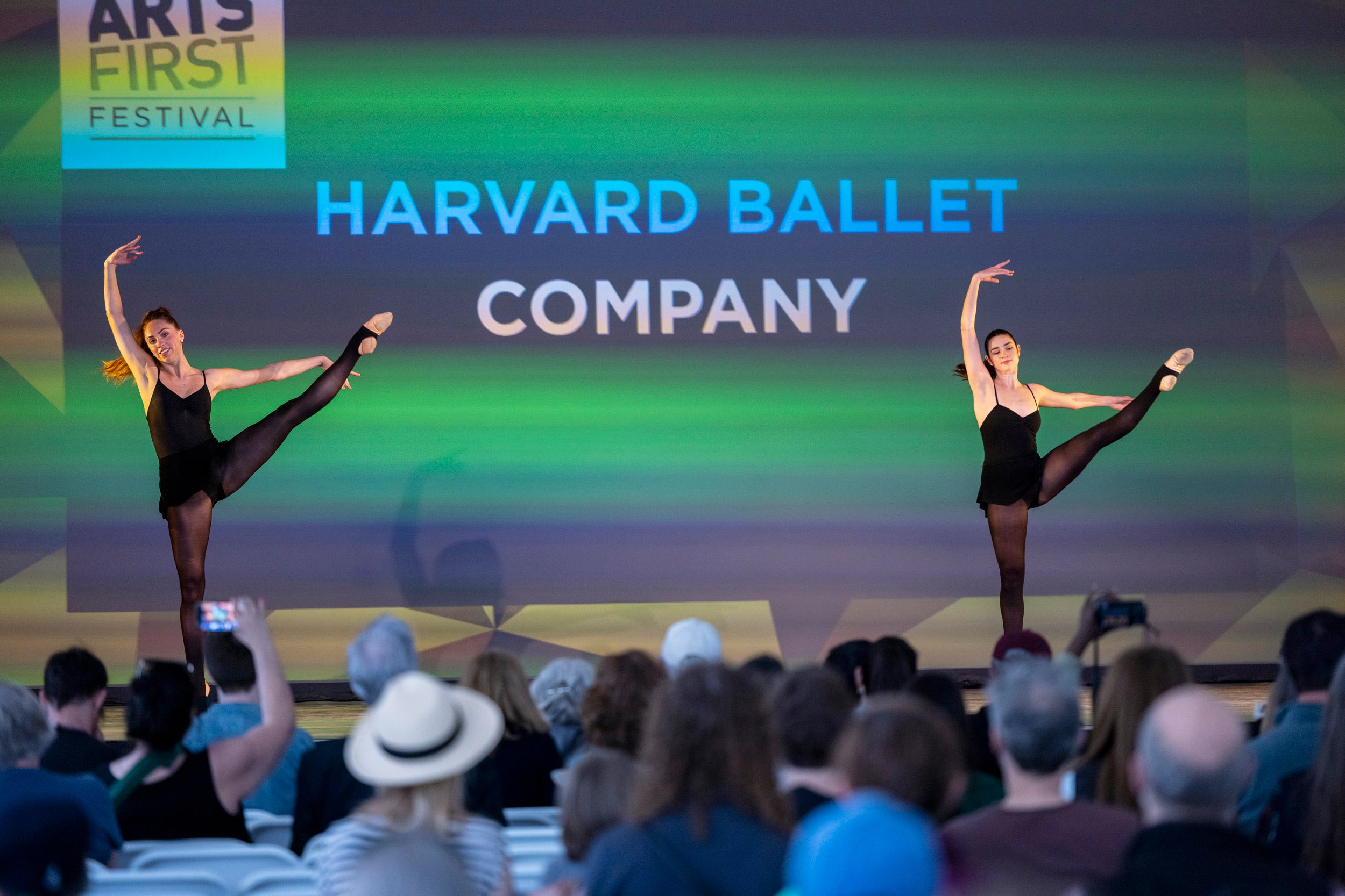 Dancers from the Harvard Ballet Company perform during Arts First Weekend.