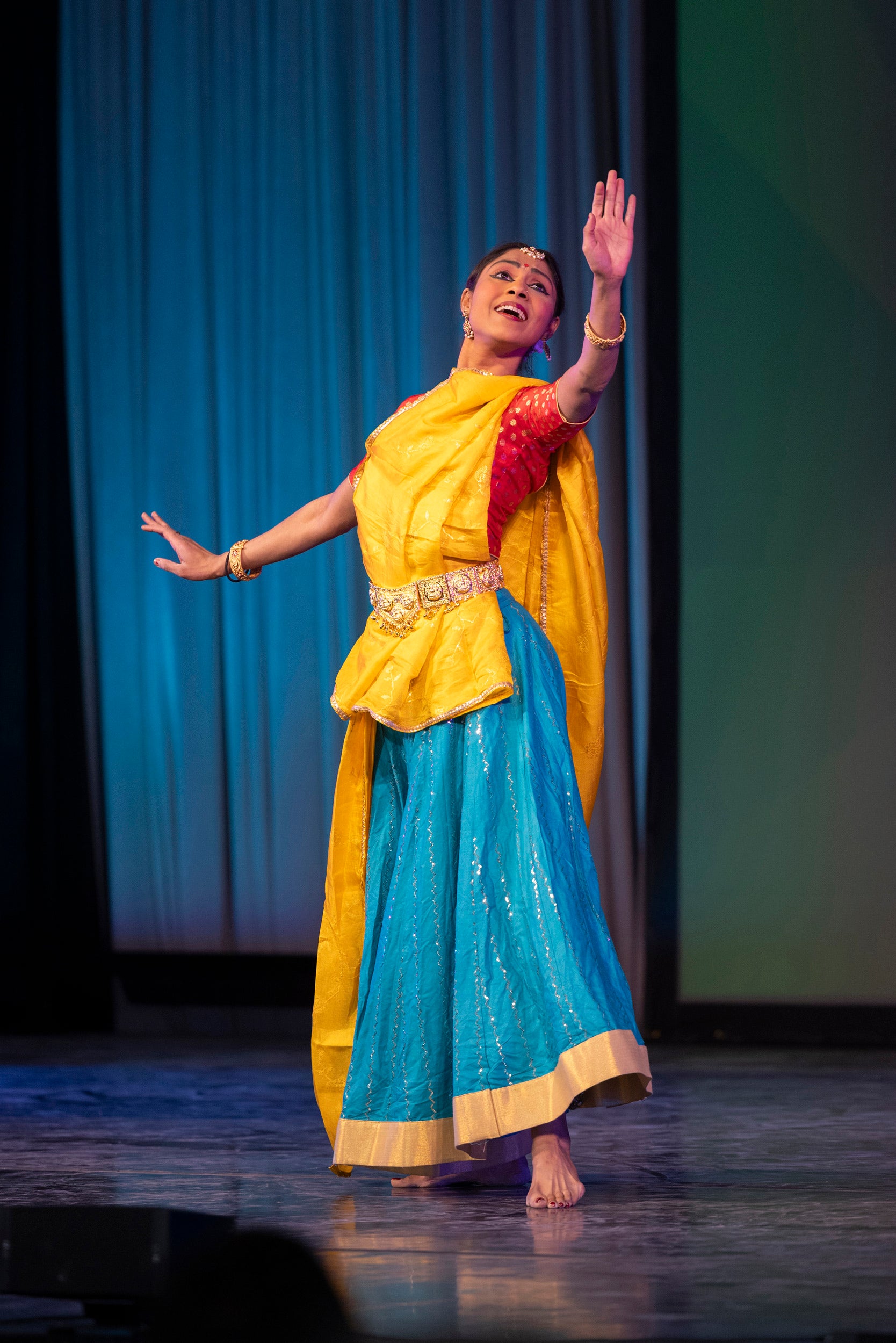 Anugraha Raman dances during Arts First Weekend.