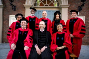 Honorary degree recipients in a formal photo.