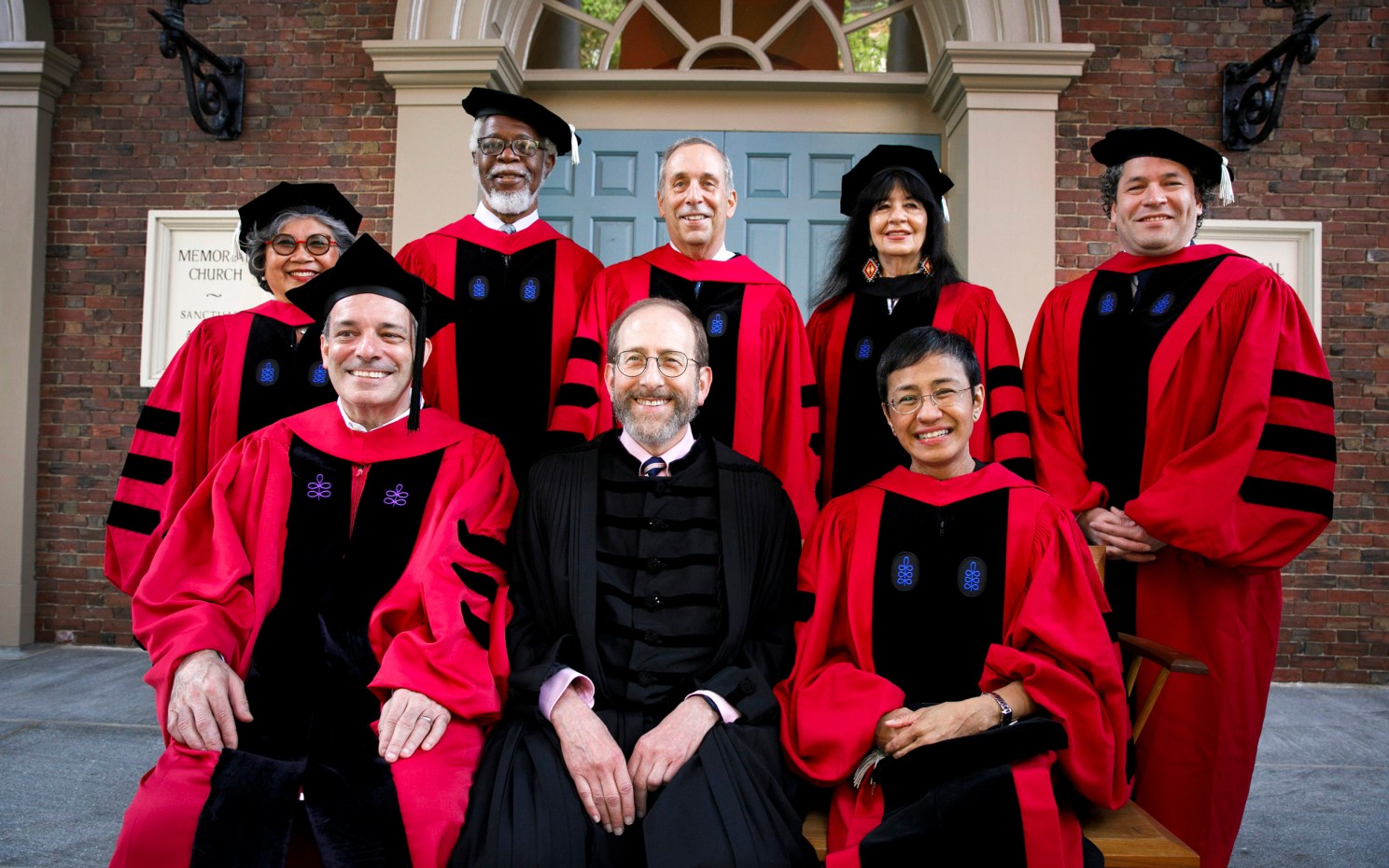 Honorary degree recipients in a formal photo.
