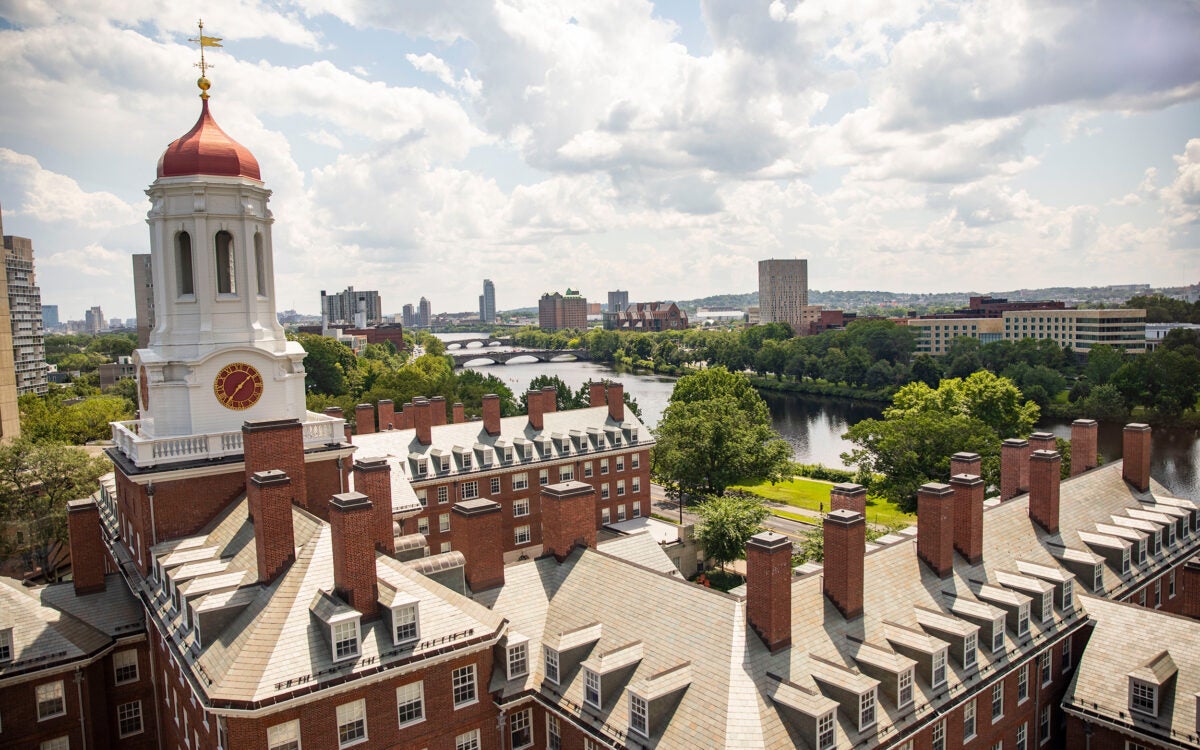 This overview from a Leverett House and Harvard campus.