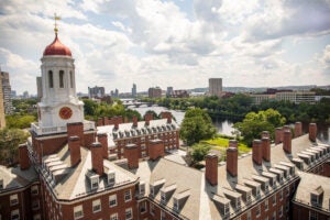 This overview from a Leverett House and Harvard campus.